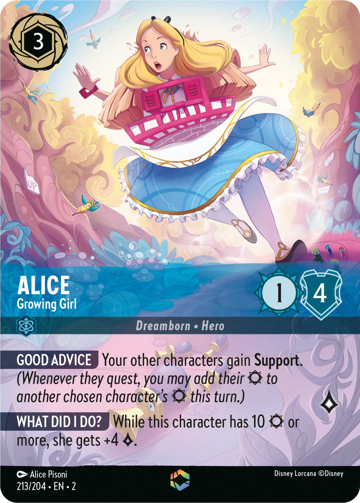 Alice - Growing Girl - [Foil, Enchanted] Rise of the Floodborn (2)