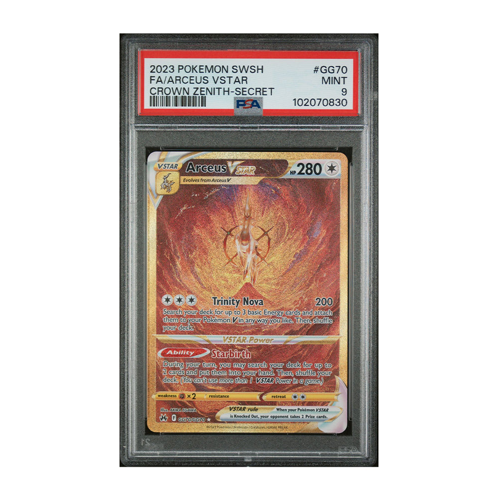 Arceus VSTAR (Secret) - [Holo, Graded PSA 9] Crown Zenith: Galarian Gallery (CRZ:GG)