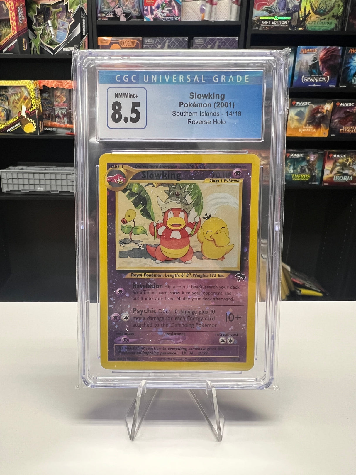 Slowking - [Cosmic Holo, Graded CGC 8.5] Southern Islands (SI)