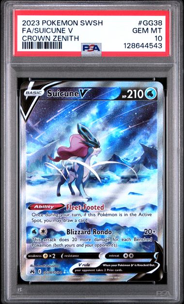 Suicune V - [Graded PSA 10] Crown Zenith: Galarian Gallery (CRZ:GG)