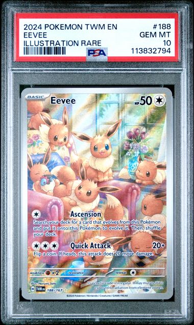 Eevee Illustration Rare #188 - [Graded PSA 10] Twilight Masquerade