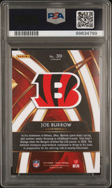 Joe Burrow 2019 Panini Select 2020 XRC Prizm Redemption #301 - [PSA Graded 10] - Back