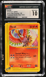 Ho-Oh #52 - [CGC Graded 10] Black Star Promos Pokémon Center New York - Front