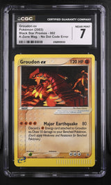 Groudon ex #002 - [CGC Graded 7] Black Star Promos K-Zone Mag. No Dot Code Error - Front