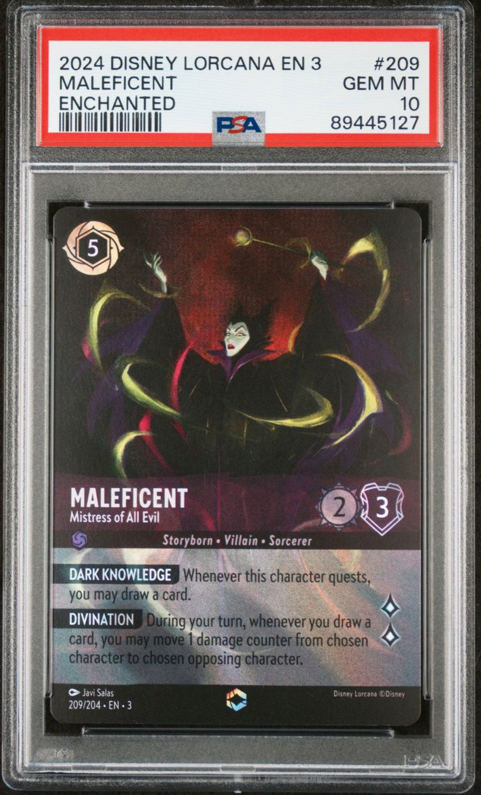 Maleficent - Mistress of Evil - [Foil, Enchanted, Graded PSA 10] Into the Inklands (3)