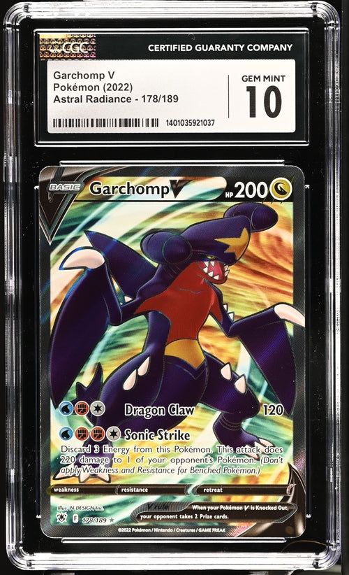 Garchomp V (Full Art) - [Graded CGC 10] SWSH10: Astral Radiance (SWSH10)