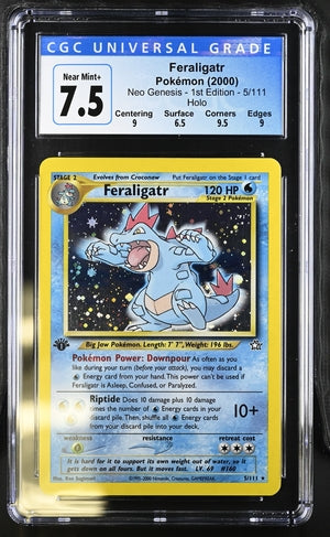 Feraligatr (1st edition) #5 - [Graded CGC 7.5] Neo Genesis (N1)