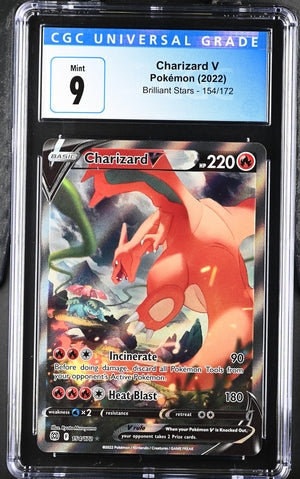 Charizard V (Alternate Full Art) #154 - [Graded CGC 9] SWSH09: Brilliant Stars (SWSH09)