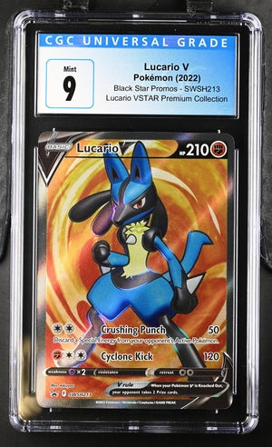 Lucario V #SWSH213 - [Graded CGC 9] SWSH: Sword & Shield Promo Cards (SWSD)