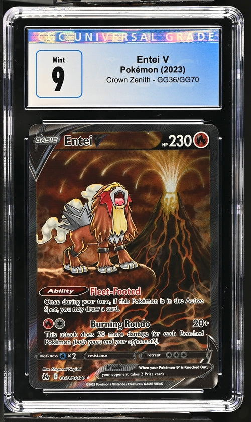 Entei V #GG36- [Graded CGC 9] Crown Zenith: Galarian Gallery (CRZ:GG)
