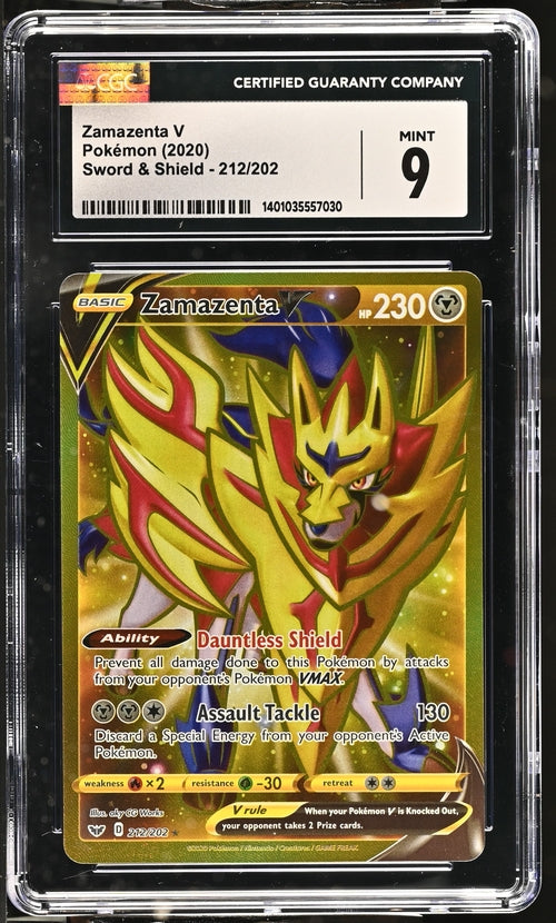 Zamazenta V (Secret) #212 - [Graded CGC 9]SWSH01: Sword & Shield Base Set (SWSH01)