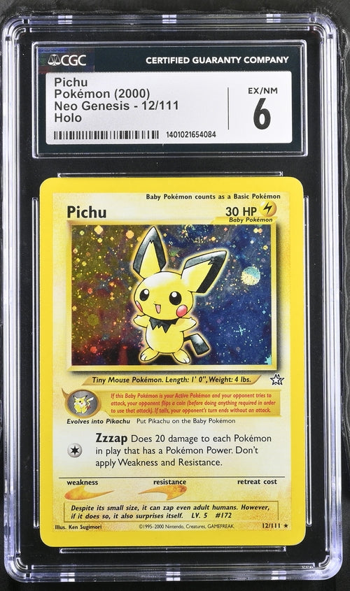 Pichu #12 - [Graded CGC 6] Neo Genesis (N1)