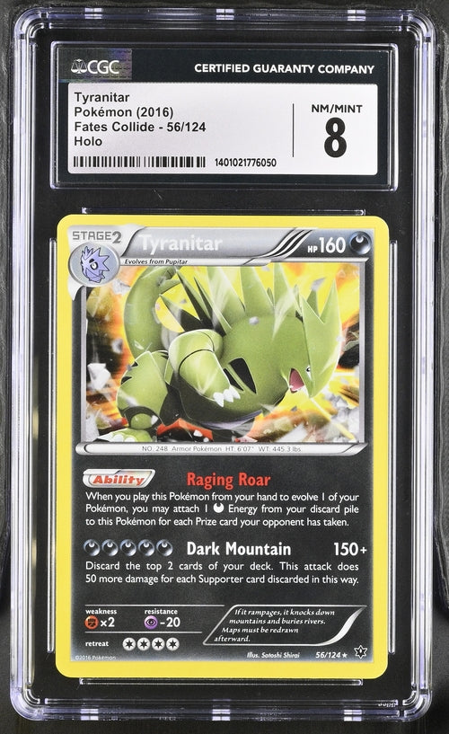 Tyranitar #56 [Holo, Graded CGC 8] - XY - Fates Collide (FCO)