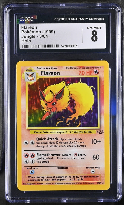 Flareon #3 - [Graded CGC 8] - Jungle (JU)