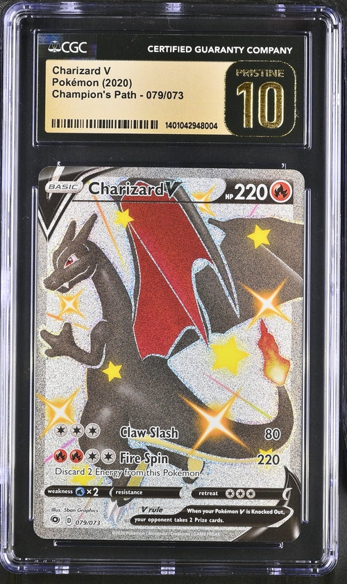Charizard V (Secret) - [Graded CGC Pristine 10] Champion's Path (CHP)