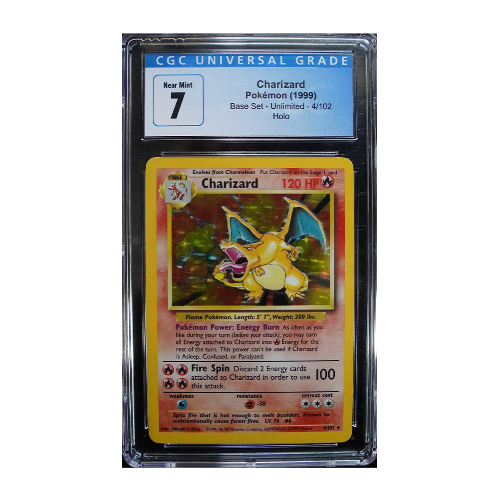 Charizard - [Holo, Graded CGC 7] Base Set (BS)