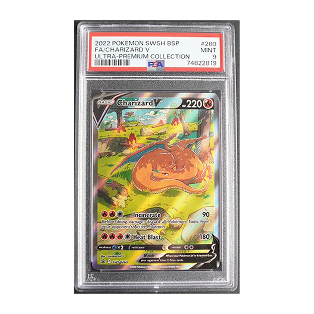 Charizard V [Full Art, Graded PSA 9] - SWSH: Sword & Shield Promo Cards (SWSD)