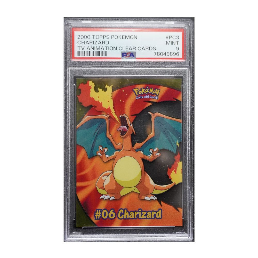 Charizard #PC3 [Clear Card, Graded PSA 9] -  Pokemon 2000 Topps TV Clear