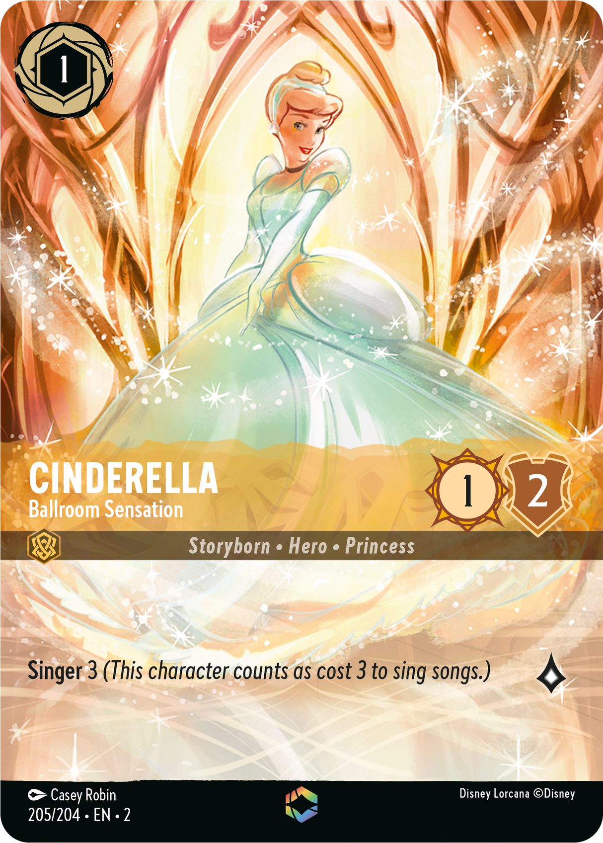 Cinderella - Ballroom Sensation - [Foil, Enchanted] Rise of the Floodborn (2)