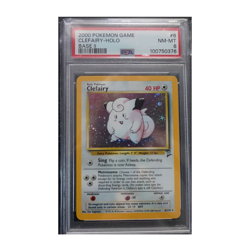 Clefairy - [Holo, Graded PSA 8] Base Set 2 (BS2)
