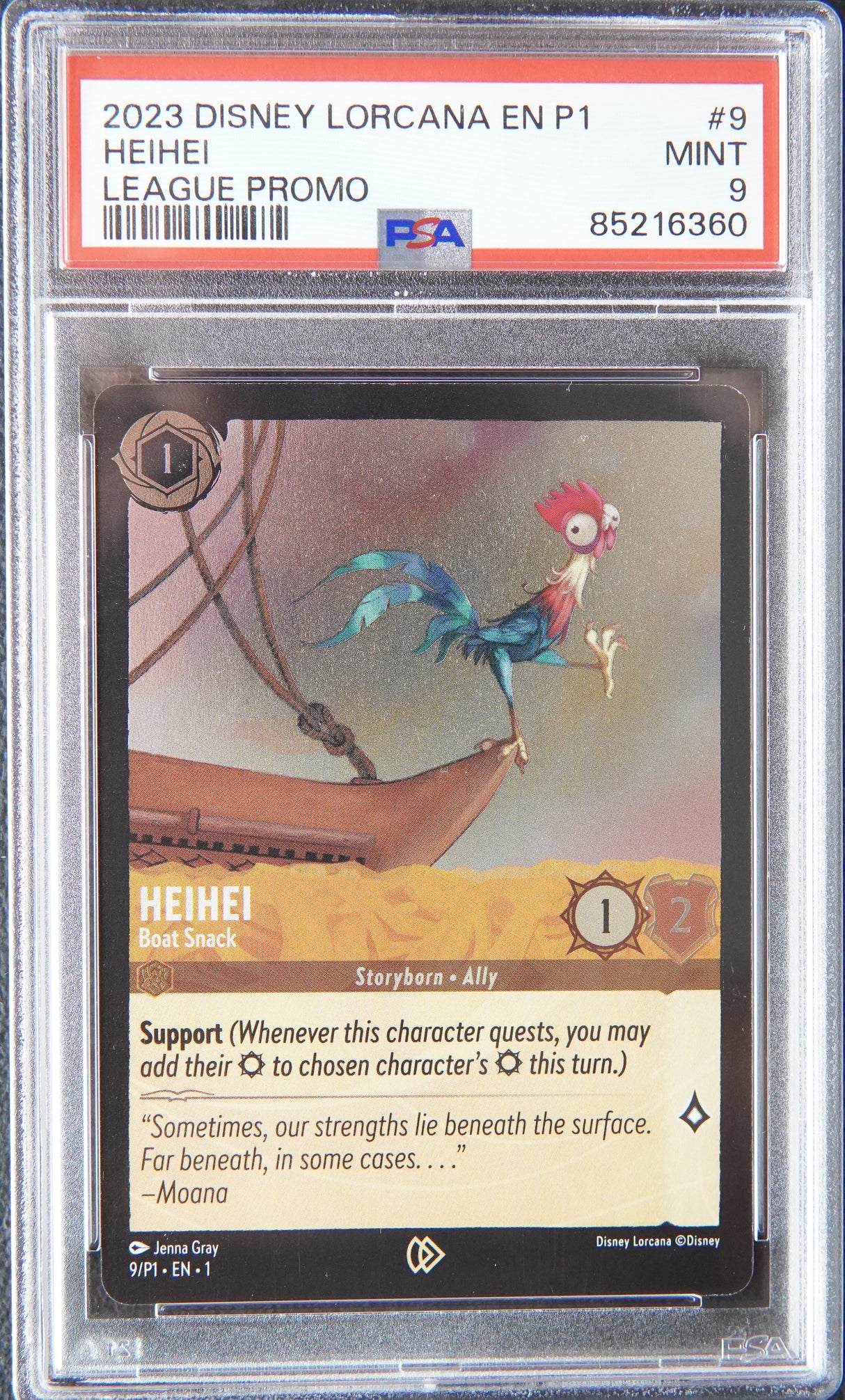 HeiHei - Boat Snack - [Foil, Organized Play, Graded PSA 9] Promo (P1)