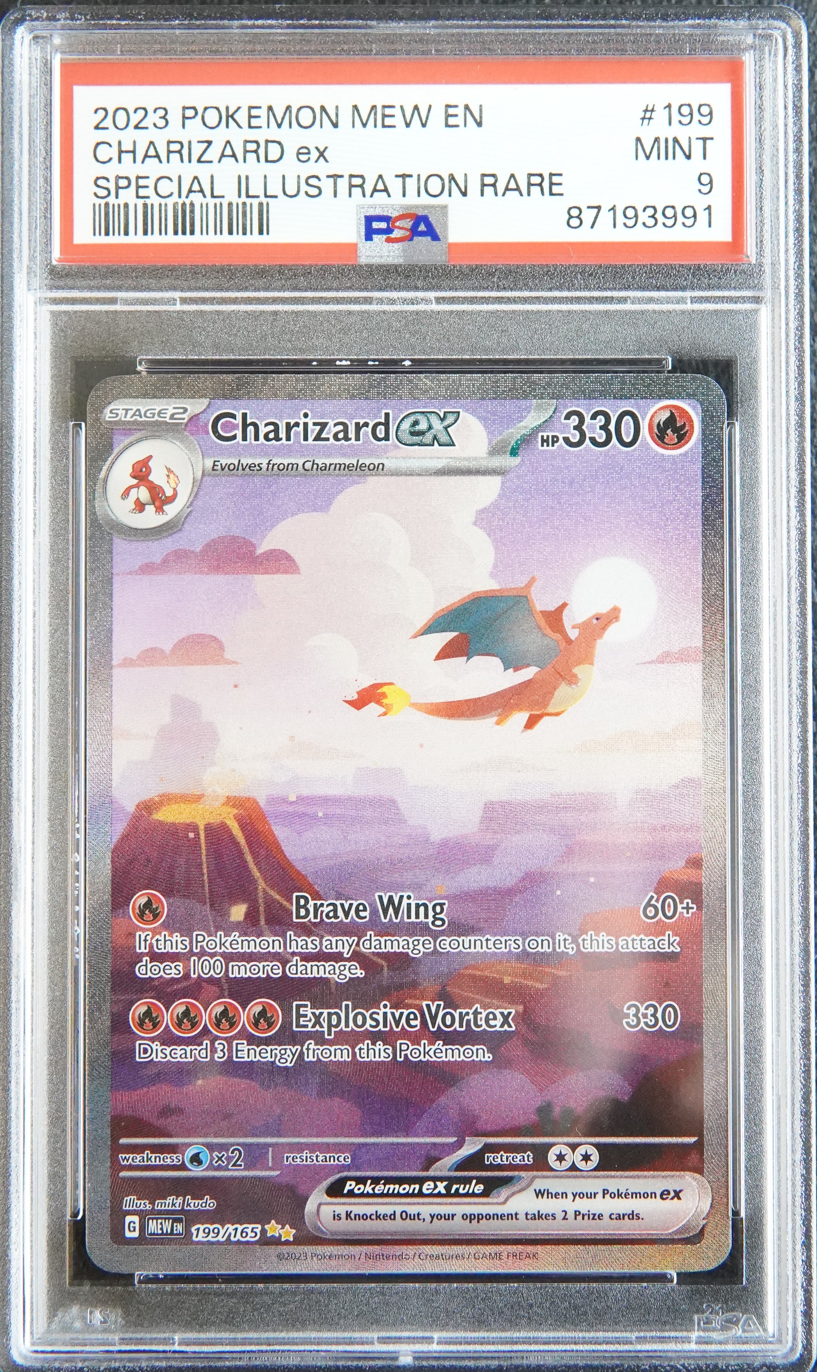 Charizard Ex - [Holo, Graded PSA 9] - 199/165 - SV: Scarlet