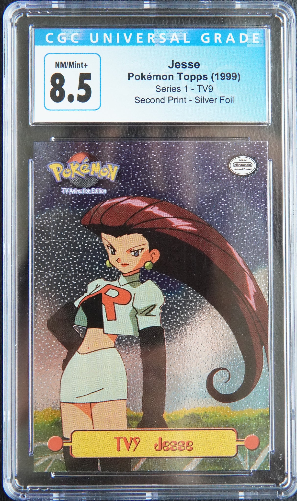 Jesse TV9 - [Holo, Graded CGC 8.5] Pokemon TOPPS TV Animation Edition