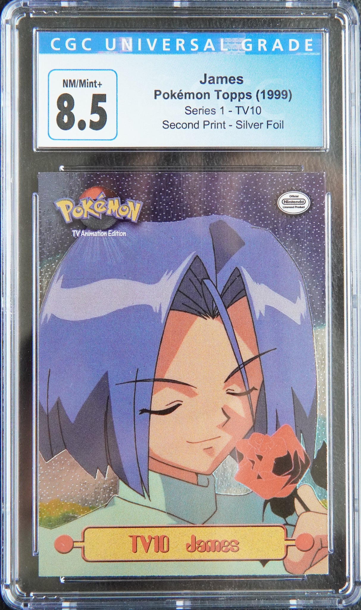 James TV10 - [Holo, Graded CGC 8.5] Pokemon TOPPS TV Animation Edition