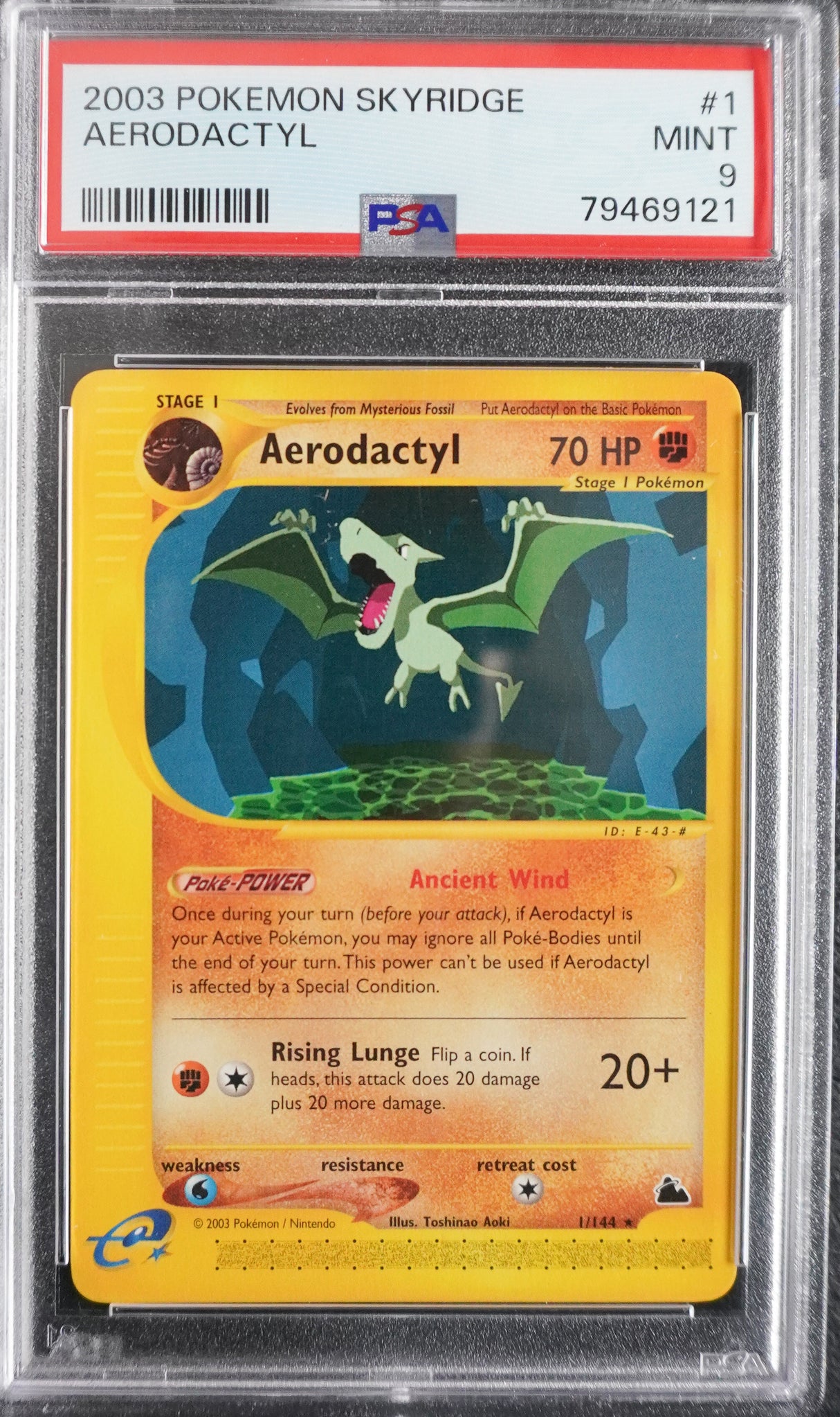 Aerodactyl [Graded PSA 9] - Skyridge (SK)