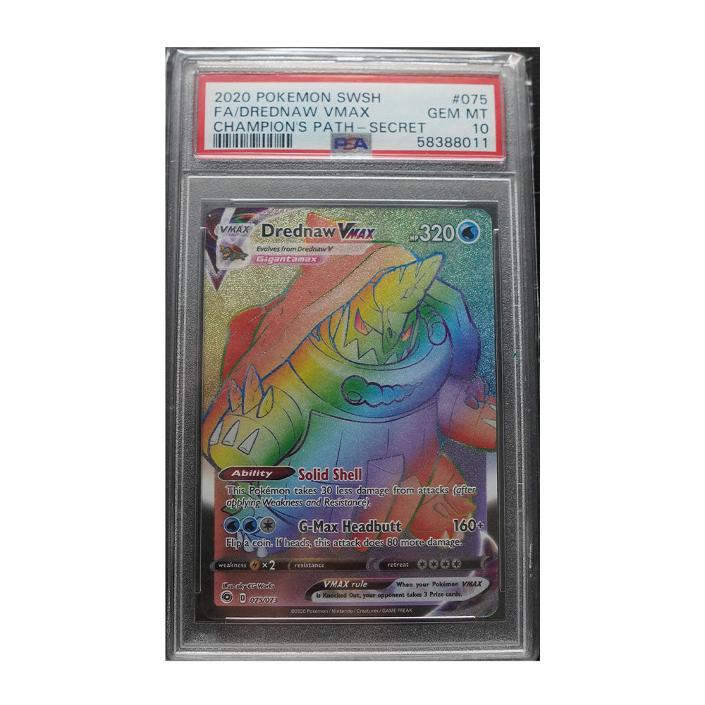 Drednaw VMAX (Secret) - [Holo, Graded PSA 10] Champion's Path (CHP)