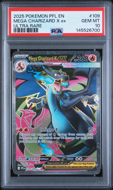 Mega Charizard X ex #109 - [Graded PSA 10] ME02: Phantasmal Flames (PFL)