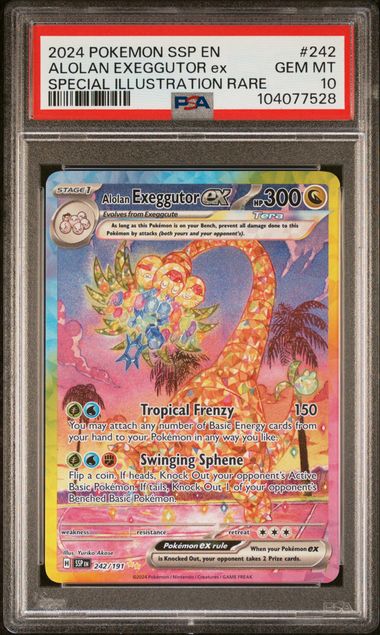 Alolan Exeggutor ex 242/191 - [Graded PSA 10] SV08: Surging Sparks (SV08)