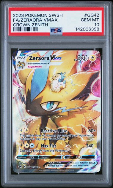 Zeraora VMAX #GG42 - [Graded PSA 10] Crown Zenith: Galarian Gallery (CRZ:GG)