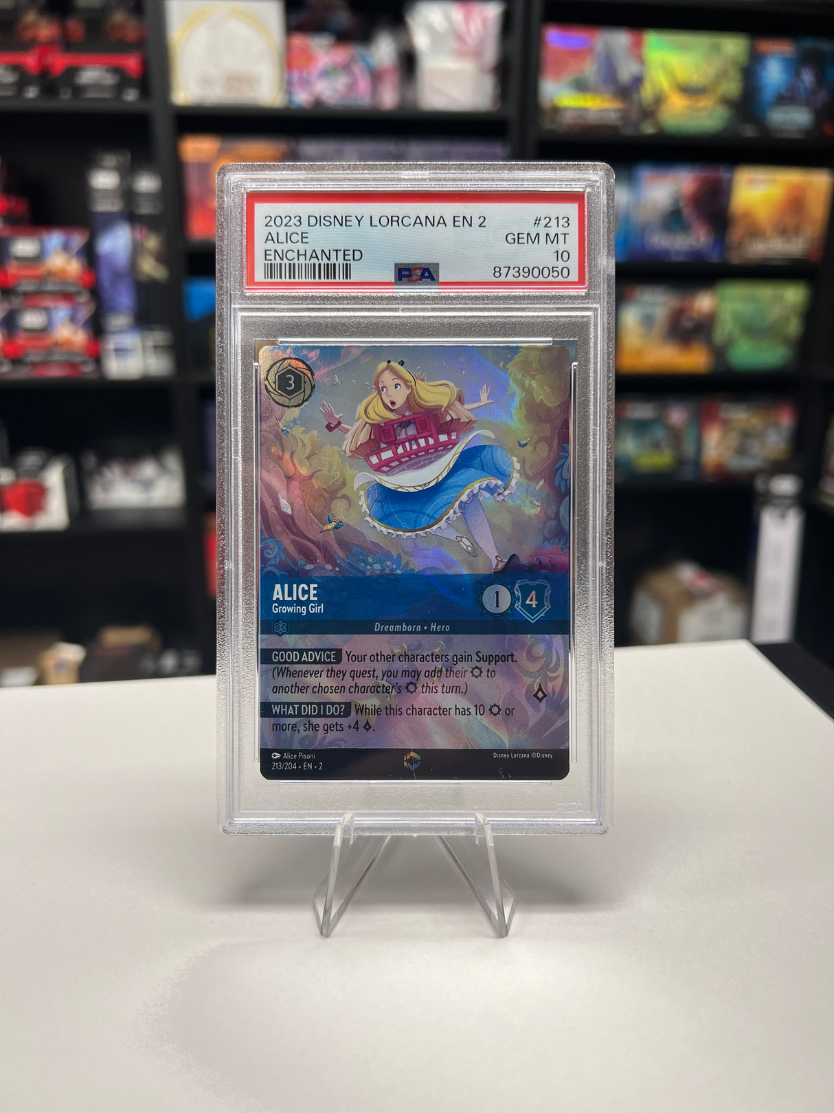 Alice - Growing Girl - [Foil, Enchanted, Graded PSA 10] Rise of the Floodborn (2)