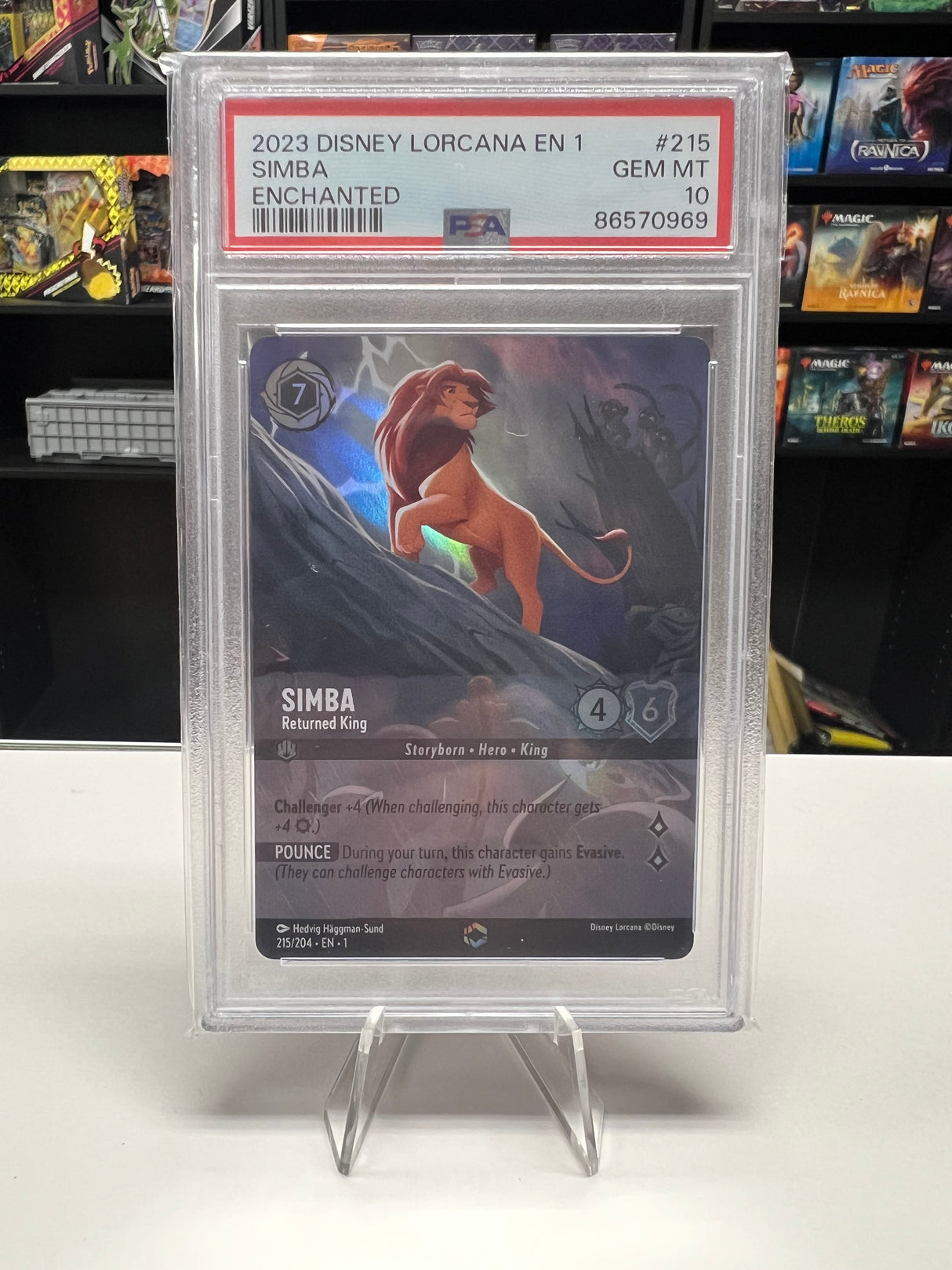 Simba - Returned King - [Foil, Enchanted, Graded PSA 10] The First Chapter (1)