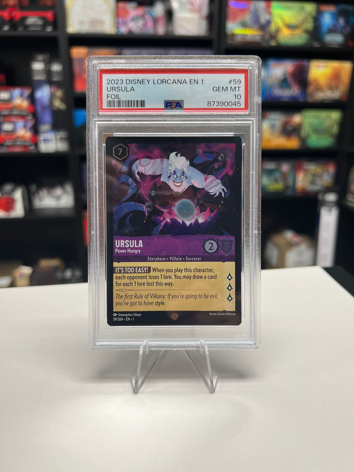 Ursula - Power Hungry - [Foil, Graded PSA 10] The First Chapter (1)