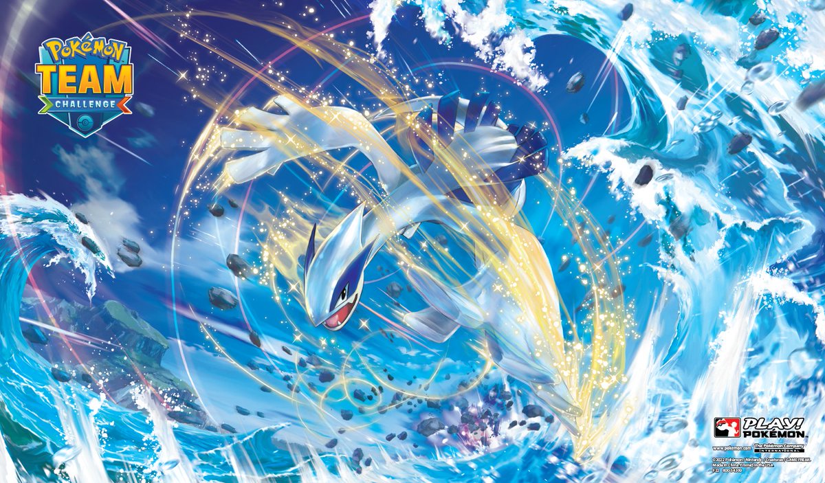 Pokemon Team Challenge Lugia Playmat