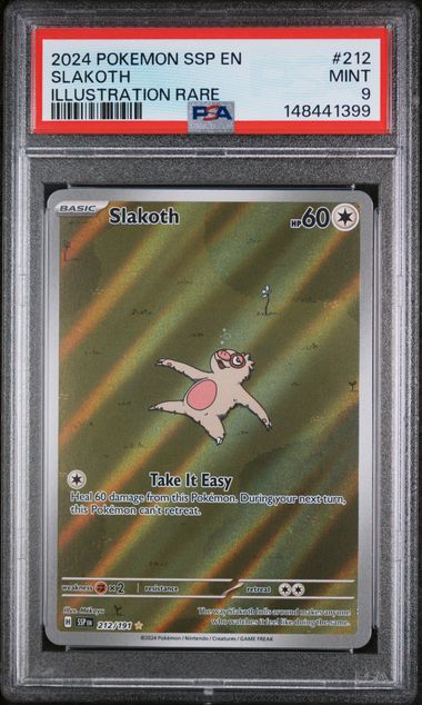 Slakoth #212 - [Graded PSA 9] SV08: Surging Sparks (SSP)