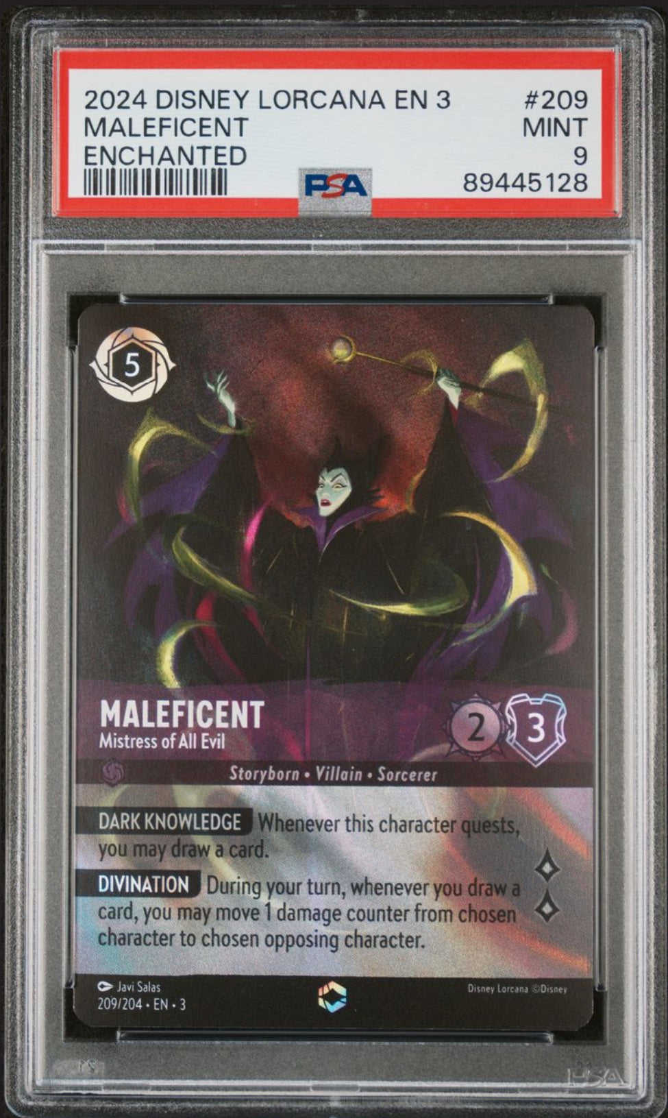 Maleficent - Mistress of Evil - [Foil, Enchanted, Graded PSA 9] Into the Inklands (3)