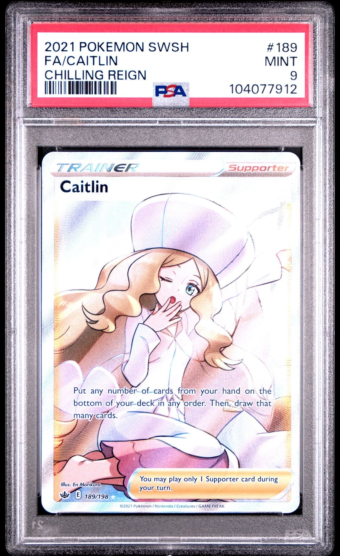 Caitlin #189 - [Graded PSA 9] Sword & Shield Chilling Reign