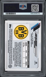 Jude Bellingham 2020 Topps Chrome UEFA Champions League #68 Refractor - [PSA Graded 10] - Back