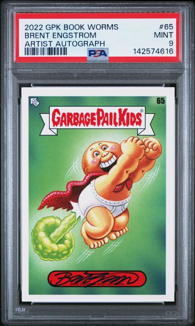 Topps Garbage Pail Kids Brent Engstrom (Autograph) #65 - [Graded PSA 19 Garbage Pail Kids Artist Autograph