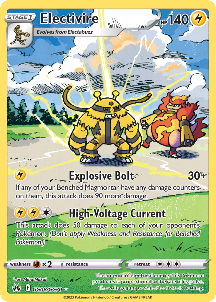 Electivire (GG08/70) - [Gallery Holo] Crown Zenith Galarian Gallery (CRZ:GG)