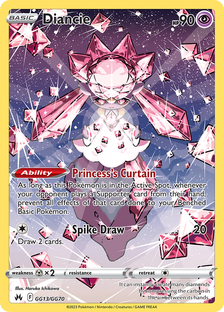 Diancie (GG13/70) - [Gallery Holo] Crown Zenith Galarian Gallery (CRZ:GG)