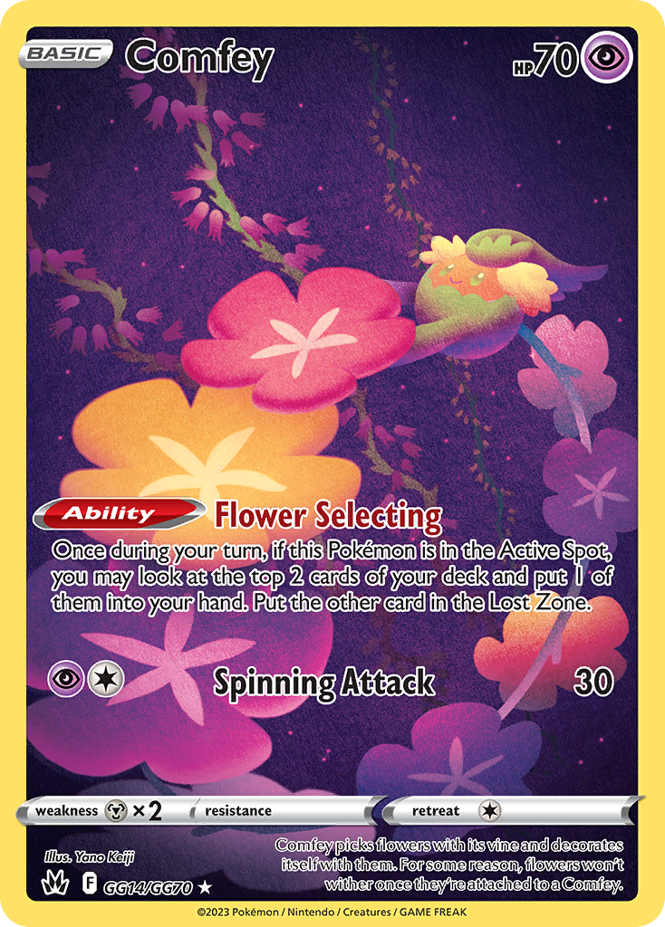 pokemon card gg Comfey (GG14/70)