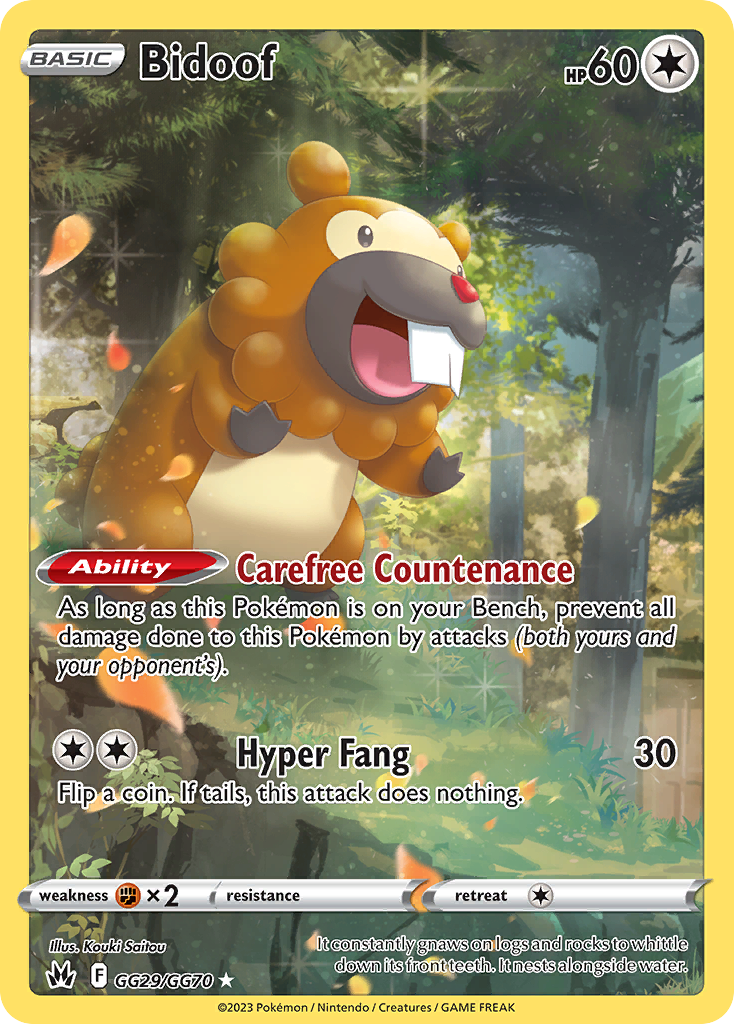 Bidoof (GG29/70) - [Gallery Holo] Crown Zenith Galarian Gallery (CRZ:GG)