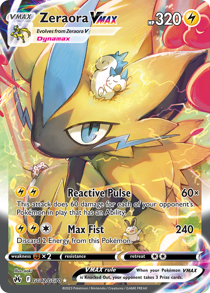 Zeraora VMAX (GG42/70) - [Gallery Holo] Crown Zenith Galarian Gallery (CRZ:GG)