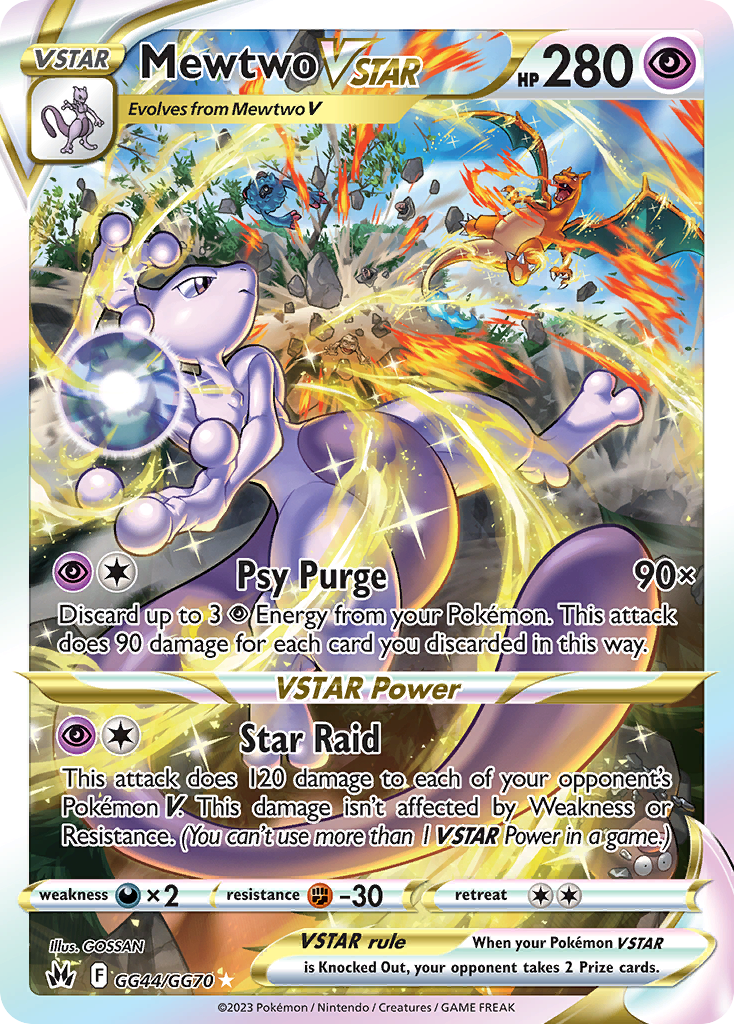 Mewtwo VSTAR (GG44/70) - [Gallery Holo] Crown Zenith Galarian Gallery (CRZ:GG)