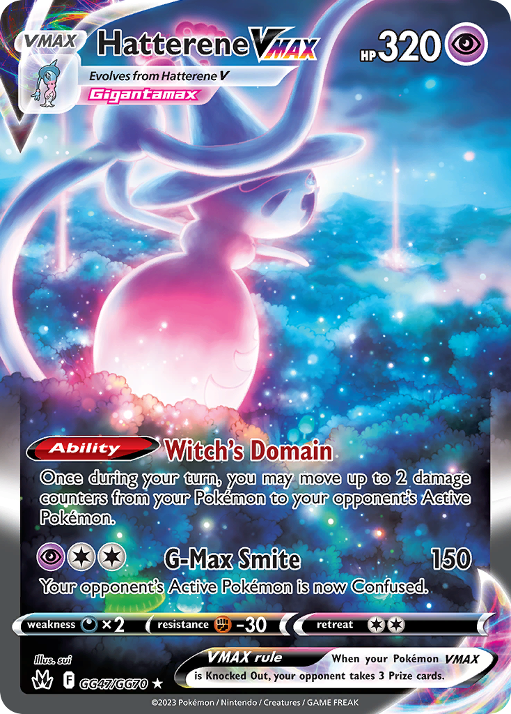 Pokemon Crown Zenith Hatterene VMAX GG47