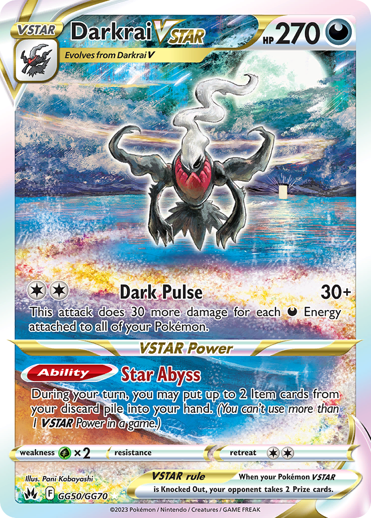 Darkrai VSTAR (GG50/70) - [Gallery Holo] Crown Zenith Galarian Gallery (CRZ:GG)